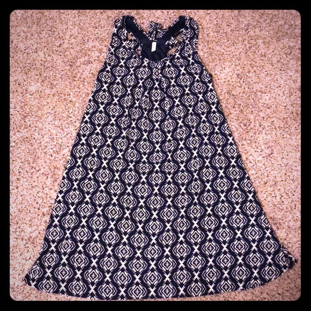 PinkBlush Navy Blue Tribal Dress
